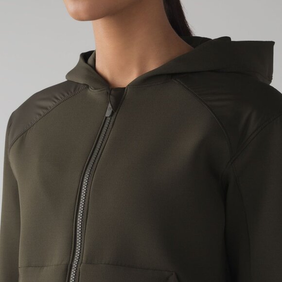 Lululemon Re-Form Jacket Dark Olive - VEUC - Size 8 - Picture 3 of 12